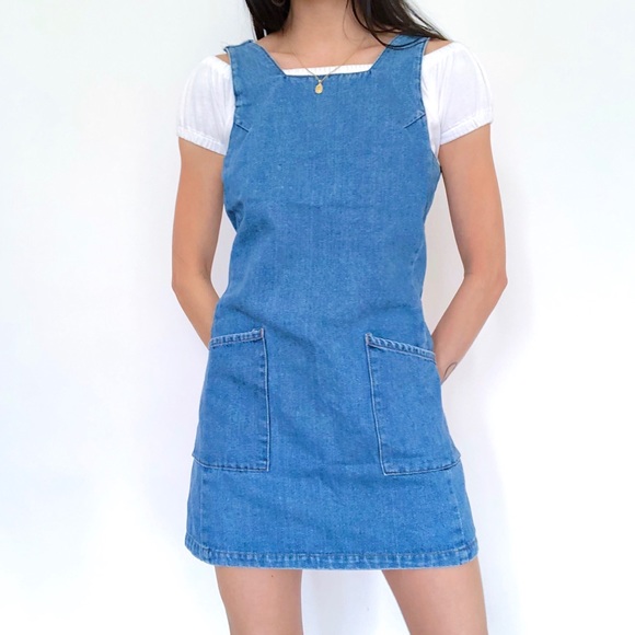Vintage Dresses & Skirts - Super Cute 90s Vintage Denim Dress Vintage Dresses & Skirts - Super Cute 90s Vintage Denim Dress